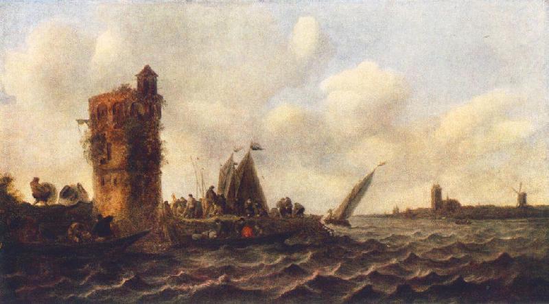 Jan van Goyen A View on the Maas near Dordrecht